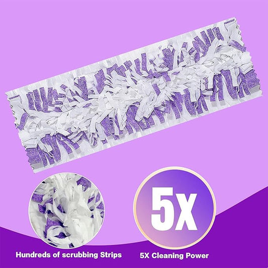 Disposable Mopping Pad Refills for PowerMop Multi-Surface Mop and PowerMop Wood Mop, Spray Clean Pads Replacement (Purple -20)