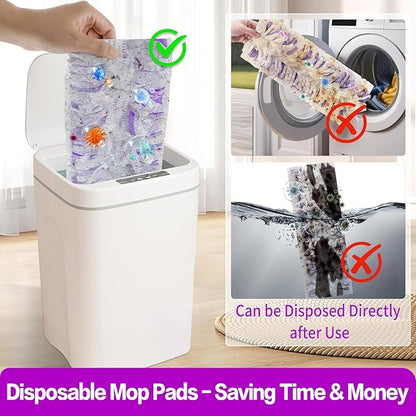 Disposable Power Mop Pads Refills Compatible with Swiffer Power Mop Pads Replacement for Swiffer Power Mop Refills Multi-Surface Power Mop Pads for Safe On All Finished Floors Cleaning,20 Pack
