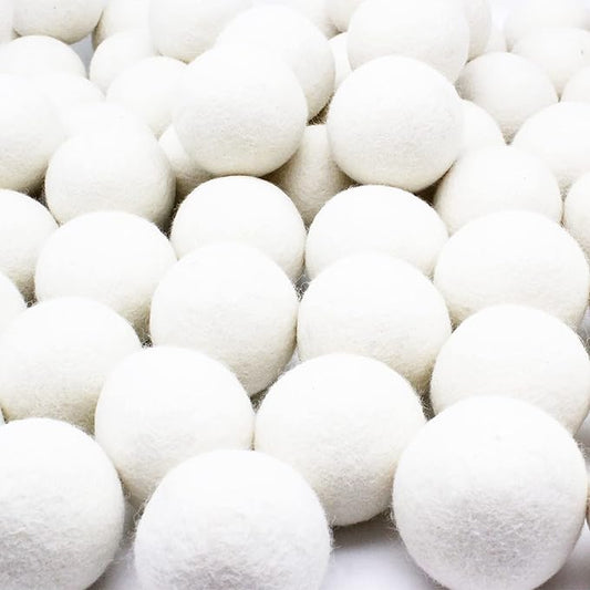Wooland Wholesale Bulk Laundry XL Premium Wool Dryer Balls - 100% New Zealand Organic Wool Natural Fabric Softener for Sensitive Skin, Babies (300 Count)