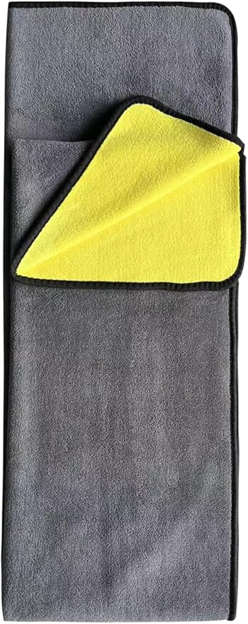 Microfiber Cleaning Cloth, Reusable and Lint-Free Cleaning Cloths for Car Wash, Detailing, Pet Drying, and Home Cleaning Supplies, Pack of 10 (1-Pack 23.6" x63)