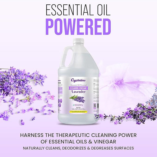 Lavender Essential Oil Vinegar (1 Gallon) for Cleaning, Distilled White Vinegar for Cleaning Purpose, Vinagre Blanco, Vinger
