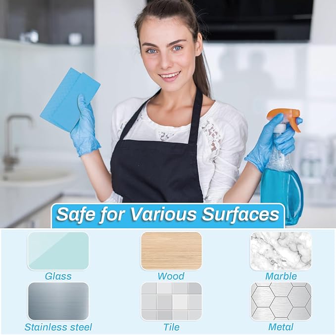 Lucomb 11 Pack Swedish Dish Cloths for Kitchen, Highly Absorbent Reusable Dishcloth Towels Cellulose Sponge Kitchen Rags for Drying Dishes Wiping Surfaces, Dishwasher Safe