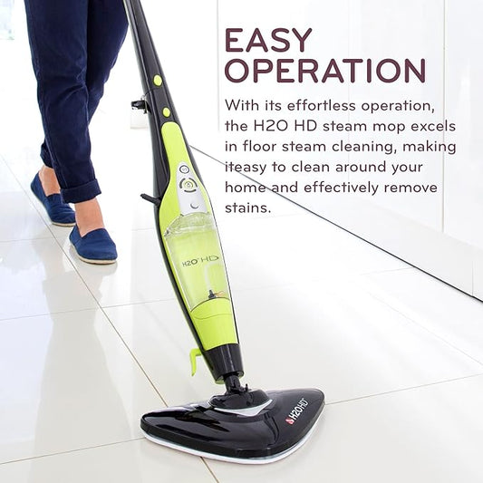 H2O HD 3-in-1 Steam Mop and Handheld Steam Cleaner For Floor Cleaning, Hardwood Floors, Grout Cleaner, Upholstery Cleaner, Tiles and Carpets