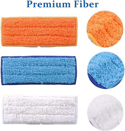 6 Pack Mopping Pads for iRobot Braava Jet 240 241 245 (2 Wet Pads, 2 Damp Pads, 2 Dry Pads), Washable and Reusable
