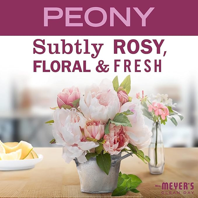 MRS. MEYER'S CLEAN DAY All-Purpose Cleaner Spray, Peony, 16 fl. oz - Pack of 6