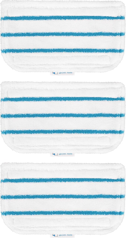 BlueStars [Upgraded] Steam Mop Pads Replacement Compatible with Black and Decker Steam Mop SM1600, SM1610, SM1620, HSMC1321, HSMC1321APB, HSMC1361SGP, BDH1855SM, BDH1760SM, SMP20 - Pack of 3