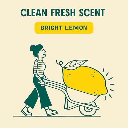 Aunt Fannie's Ultra Concentrated Floor Cleaner Vinegar Wash, Multi-Surface Floor Cleaner For Mopping, Makes 16 Gallons, Bright Lemon Scent, 32 oz. (Pack of 1)