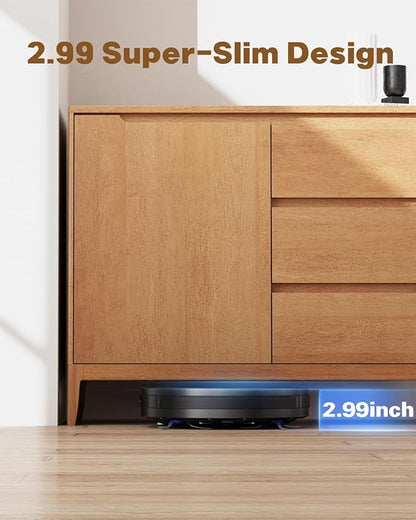 V3 3 in 1 Robot Vacuum and Mop with 5000Pa Suction Power, Works with 2.4GWifi/ Alexa/App/, Self-Charging Vacuum Cleaner, Tangle-Free, Ideal for Pet Hair,Carpet and Hard Floor