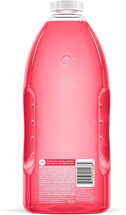 Method All-Purpose Cleaner Refill, Pink Grapefruit, Plant-Based and Biodegradable Formula Perfect for Most Counters, Tiles, Stone, and More, 68 Fl Oz bottles, (Pack of 6)