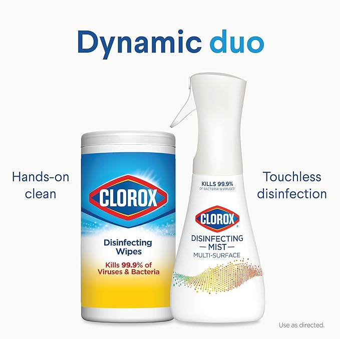 Clorox Disinfecting Mist, Lemon Orange Blossom, Disinfecting Refill, 16 Fluid Ounces, Pack of 3