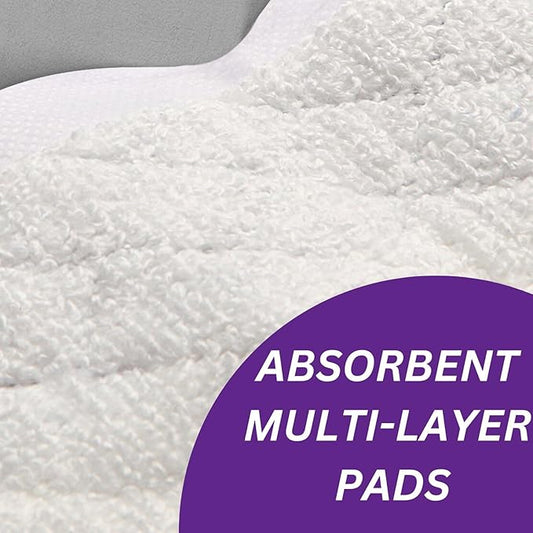 30 Count Floor Cleaner Spray Mop Pads,Multi-Layer Dry Refills Compatible with Swiffer WetJet & All 10-11'', Wet Dry Mop Refill Pads