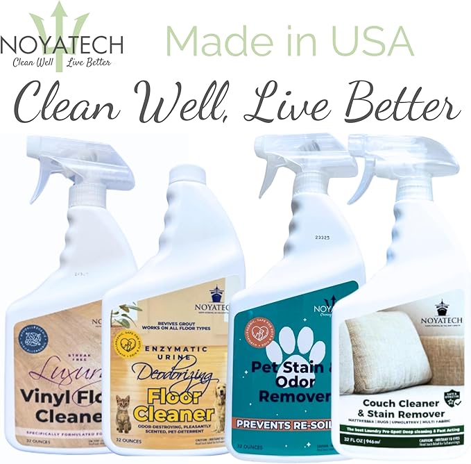 Pet Stain & Odor Remover - Fast-Acting Enzyme Cleaner for Dog & Cat Urine - Safe for Carpets, Floors, Furniture - Non-Toxic, Pet-Safe Formula - 32 oz Spray