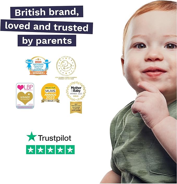Pura Flushable Toddler Wipes 1 x 60 Wipes, 100% Plastic Free, 99% Water, Hypoallergenic & Fragrance Free, Totally Chlorine Free, Kids Toilet Wipes, Sensitive Skin