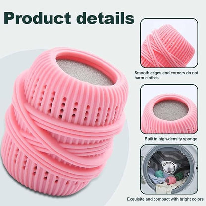 Washing Machine Laundry Ball, Fabric Softener Dispenser, Fabric Softener Ball Dispenser, Fabric Softener Dispenser Laundry Balls, Reusable Dryer Balls, Fabric Softener Balls for Washer. (Red)