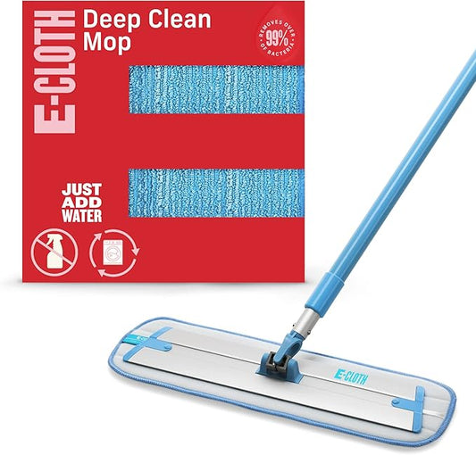 E-Cloth Microfiber Cleaning Mop, Floors, 1 Pad - Multi & E-Cloth Microfiber Mop Head, Washable, 1 Pack - Multi