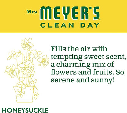MRS. MEYER'S CLEAN DAY Liquid Laundry Detergent, Biodegradable Formula Infused with Essential Oils, Honeysuckle, 64 oz - Pack of 2 (128 Loads)