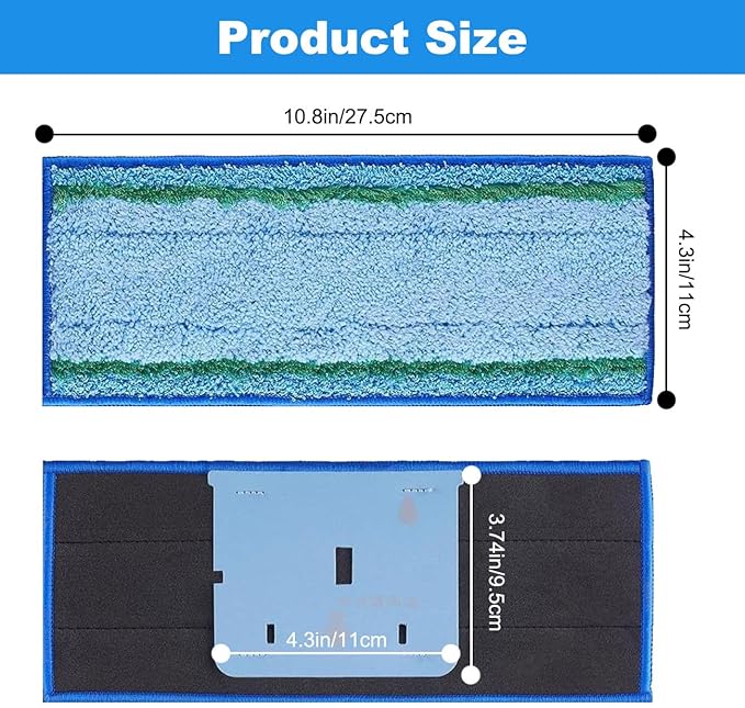 ANBOO 6 Pack Wet Mopping Pads for Irobot Braava Jet M6 Ultimate Robot Mop, Upgraded M6 Wet Sweeping Mop Pads Washable and Reusable Microfiber Replacement Cleaning Parts