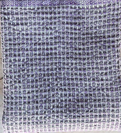 100% Linen Hand/Tea Towels | Made in Sweden | 50x70cm (19.5x28.5) Stunning Array of Colors - Bubbel with Honeycomb Pattern (Lilac Purple)