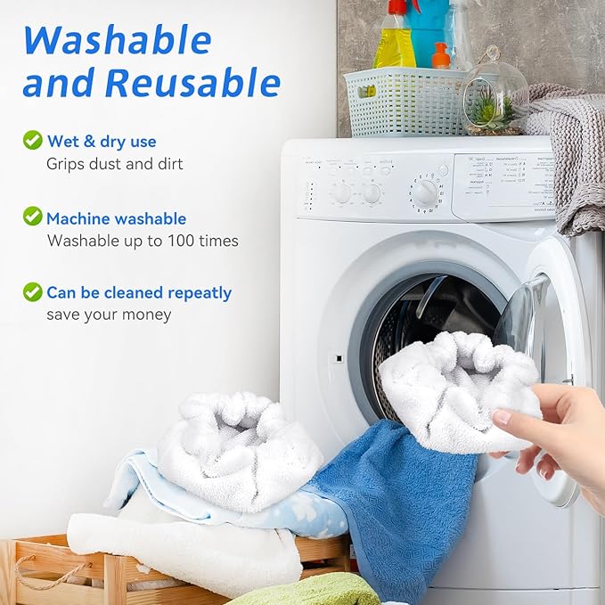 Pads Fit for Dupray Handheld Steam Cleaner: Small Bonnets Compatible with Dupray Triangular Brush Tool - Washable and Reusable Handheld Steamer Cloth Accessories (8 Packs)