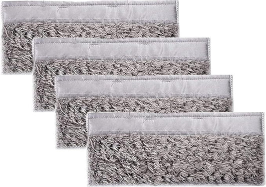 Washable and Reusable Dry Wet Mopping Pads Replacement Parts Compatible for iRobot Braava Jet m6 (6110) (6012) (6112) (6113) Ultimate Robot Mop Pads Accessories (4 Dry Pad)