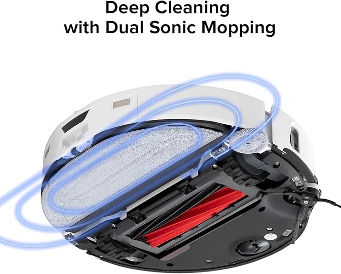 roborock 2 Pack Microfiber Mop Cloths for S8 MaxV Ultra, S8 Max Ultra Series Robot Vacuum Cleaner, with Dual Sonic Vibrations Modules, Mop Pad Replacement Accessories