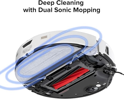 roborock 2 Pack Microfiber Mop Cloths for S8 MaxV Ultra, S8 Max Ultra Series Robot Vacuum Cleaner, with Dual Sonic Vibrations Modules, Mop Pad Replacement Accessories