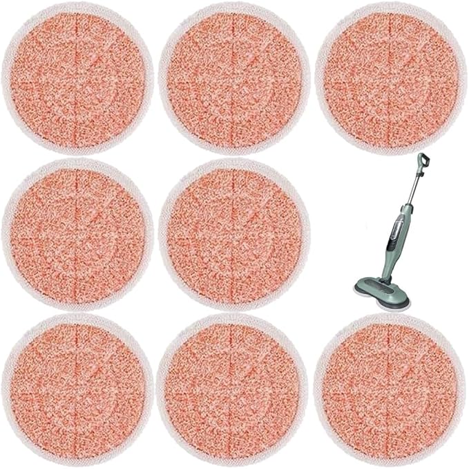 Pads for Shark Steam Scrub Mop: Fit for Shark S7001 s7020 s7000amz s7000 s7001tgt s7201 s8201 S7005 s8001 Series Rotating Steam Scrubber,Scrub Sanitize at The Same,Round Scrubbing Mop Replacement Pad