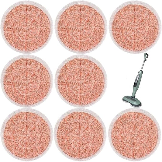 Pads for Shark Steam Scrub Mop: Fit for Shark S7001 s7020 s7000amz s7000 s7001tgt s7201 s8201 S7005 s8001 Series Rotating Steam Scrubber,Scrub Sanitize at The Same,Round Scrubbing Mop Replacement Pad
