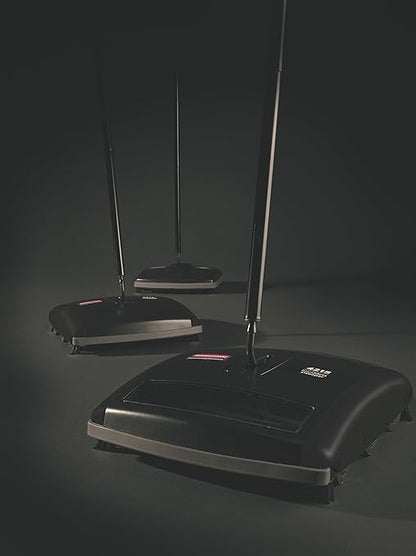 Rubbermaid Commercial Executive Series Brushless Mechanical Carpet Sweeper, Galvanized Steel, Black, for Professional/Janitorial Debris Collection from Indoor Floors/Hardwoods