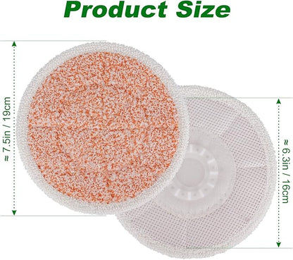 S8201 S7001 Steam Mop Pads: 10 Pack Steam Mop Pads for Shark S8201 S8001 S7001 S7000AMZ S7201 S7001TGT Series Steam Mop, Microfiber and Scrubbing Spin Mop Pads for Steam & Scrub Hard Floor Steam Mop