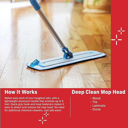E-Cloth Microfiber Cleaning Mop, Floors, 1 Pad - Multi & E-Cloth Microfiber Mop Head, Washable, 1 Pack - Multi