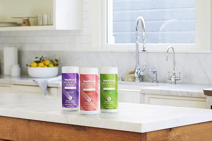 Method All-Purpose Cleaning Wipes, French Lavender, Multi-Surface, Compostable, 70 Count (Pack of 6)
