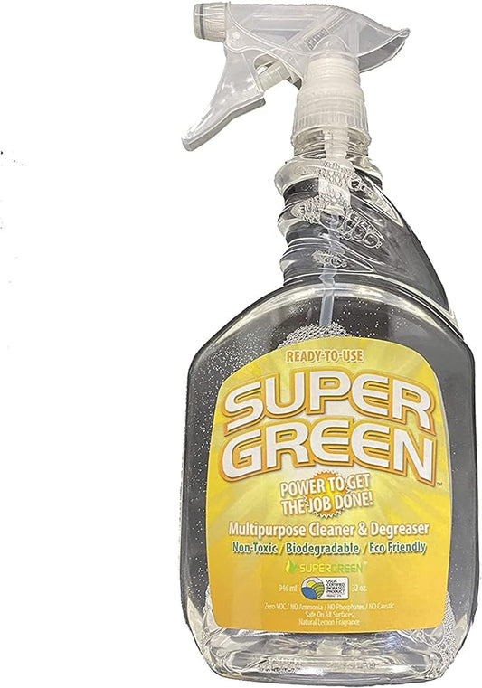 SuperGreen All-Purpose Cleaner | Scent Free | 32 Ounce Spray Bottle | 1 Pack…