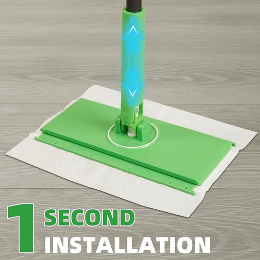 Newly Upgraded 2-in-1 Dry & Wet Sweeper Floor Mopping and Sweeping Kit with 20PCS Sweeping Cloths and 1 Sweeper, Multi-Surface Kit for Floor Cleaning