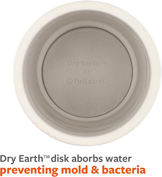 Full Circle Refill Component - Dry Earth Disk for Scrub Queen Toilet Brush, Diatomaceous Earth Disk for Mold & Mildew Prevention