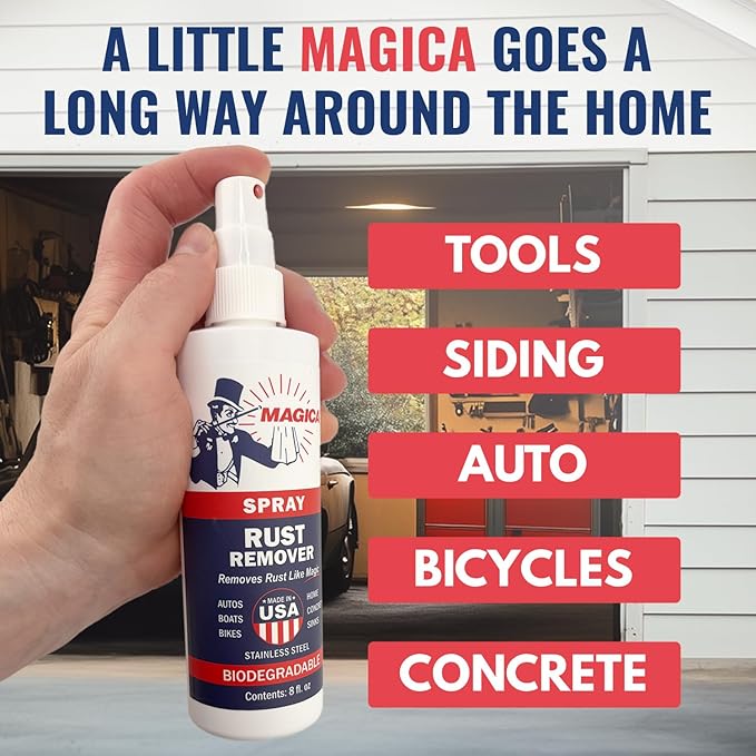Magica® Rust Remover (8oz Spray) Reliably Removing Rust Stains for over 35 years USA Made