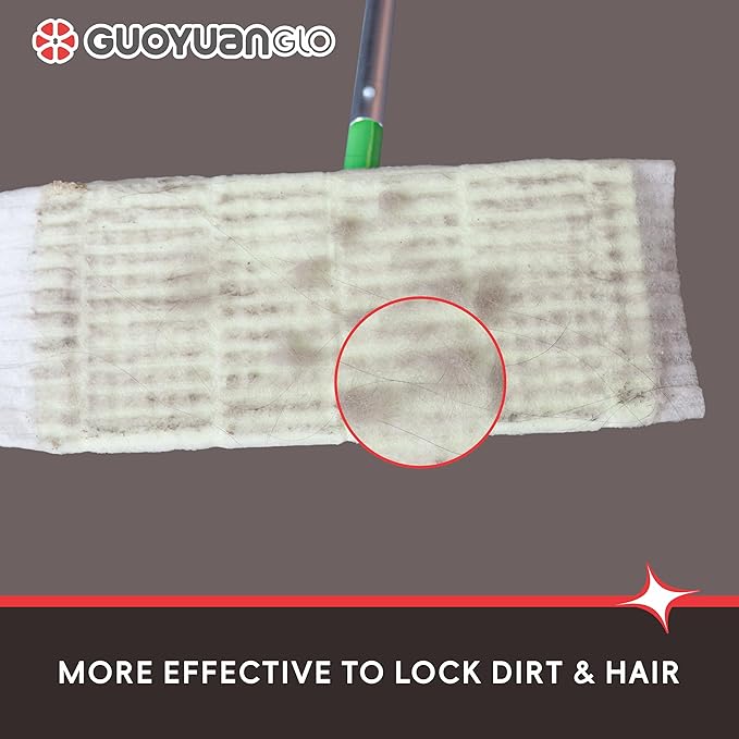 Sweeper Dry Mop Refills Compatible with Most of Flat Mop Disposable Dusting Cloths for Floor Mopping and Cleaning,11.81x8.66inch,60Counts