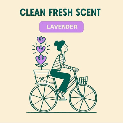 Aunt Fannie's Ultra Concentrated Floor Cleaner Vinegar Wash, Multi-Surface Floor Cleaner For Mopping, Value Size, Lavender Scent, 64 oz