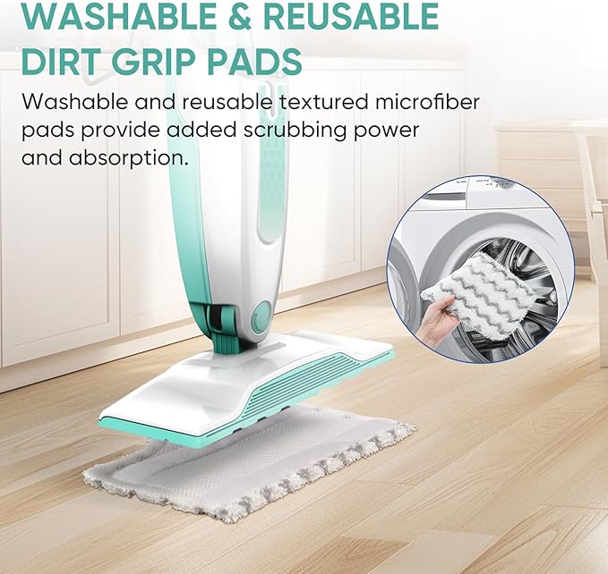 6 Pack S1000 S2001 Steam Mop Replacement Pads for Shark S1000 S1000A S1000C S1000WM S10001C S1200 & S2001 SteamSpot Steam Mop