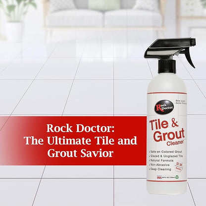 Rock Doctor Tile and Grout 24oz.Rock Doctor Natural Tile and Grout Cleaner, Remove Stains Dirt, Oil, and Soap Scum, Heavy Duty Non-Abrasive Tile Cleaner, Natural Formula, Pack of 2 2/pack