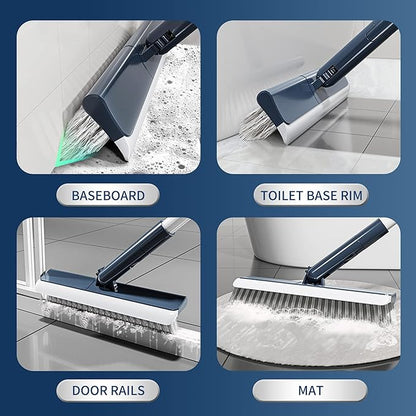 BOOMJOY Grout Brush with Long Handle, Grout Cleaner Brush for Tile Floors, Shower, Bathroom