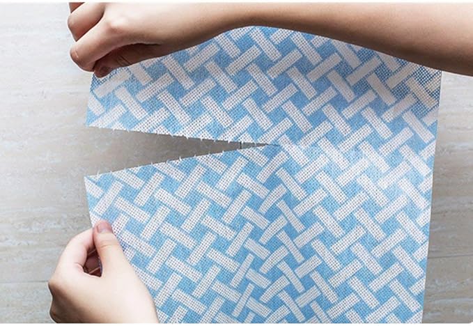 JEBBLAS Handiwipes Reusable Cloths Dish Towels and Dish Cloths Reusable Towels,Thick Handy Cleaning Wipes Quick-Dry 90 Count/Roll,Blue
