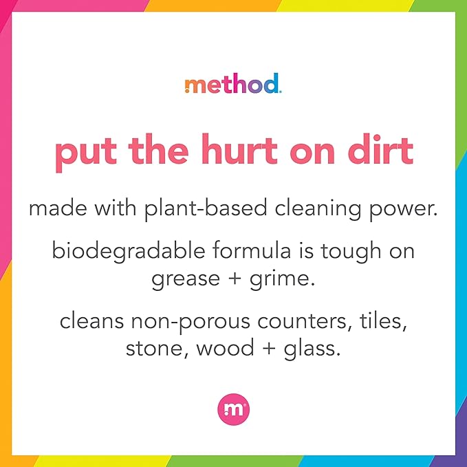 Method All-Purpose Cleaner Variety Pack, Pink Grapefruit, French Lavender, Lime + Sea Salt, 28 Fl Oz each, 3 CT