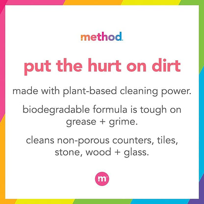 Method All-Purpose Cleaner Variety Pack, Pink Grapefruit, French Lavender, Lime + Sea Salt, 28 Fl Oz each, 3 CT
