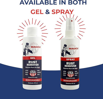 Magica® Rust Remover (8oz Spray) Reliably Removing Rust Stains for over 35 years USA Made