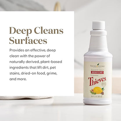 Thieves Household Cleaner | 14.4 oz | Plant-Based Multi-Surface Solution Infused with Essential Oils | Dilute for Floors, Carpets, Glass, Counters, Appliances, and General Home Cleaning