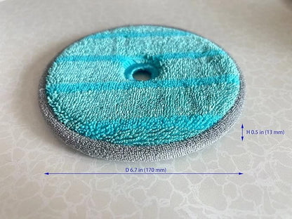 4 Pack Replacement Dry Pads for Samsung Jet Stick Spinning Sweeper Jet 90/75/70/BESPOKE Cordless Vacuum Cleaners_Blue