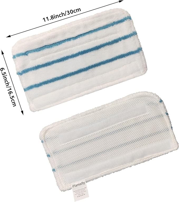 6 Packs Replacement Mop Pads Compatible with Black & Decker Steam Mop SM1600 SM1610 SMP20 Series HSMC1361SGP BDH1855SM, Microfiber Reusable Washable Mop Pads for Floor Cleaning