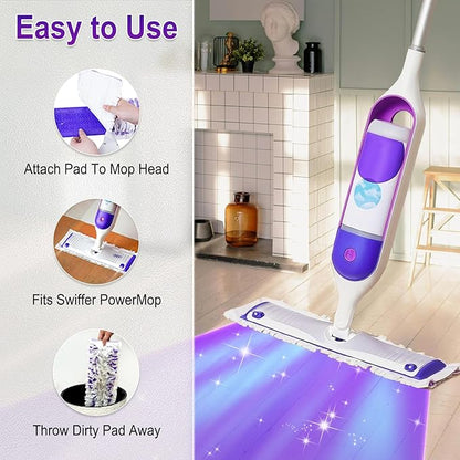 Power Mop Pads Refills for Swiffer Power Mop Pads,Compatible with Swiffer Power Mop Refills Replacement Disposable Power Mopping Pads Refills for Multi-Surface Floor Cleaning,25 PCS