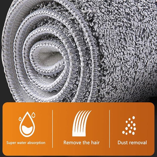 Microfiber Mop Pads 32-inch mop Replacement 6 Pack Reusable Mop Head Wet & Dry Mops Refill Fit for 36-inch Flat Mop Also